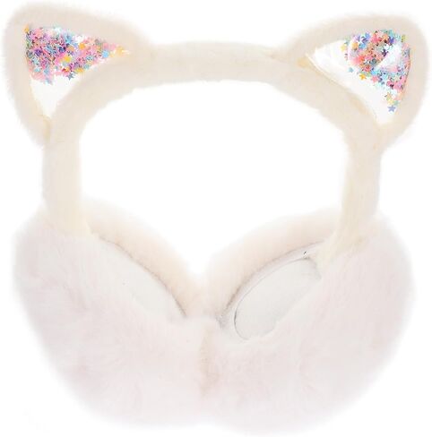 Lurrose Cute Cat Plush Ear Warmers Foldable Winter Earmuffs Soft Fleece Ear Covers for Boys and Outdoor Cold Weather Protection in Kuwait