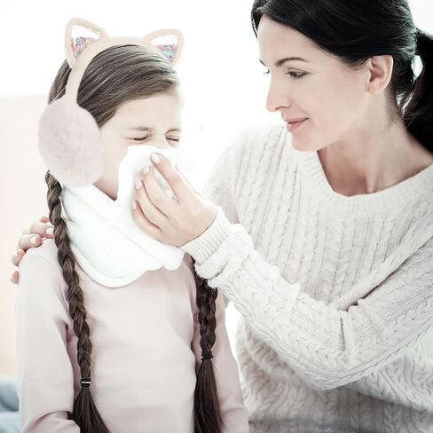 KALLORY Cute Cat Ear Plush Earmuffs Winter Ear Warmers Foldable Soft for Boys Cold Weather Outdoor Protection in Kuwait