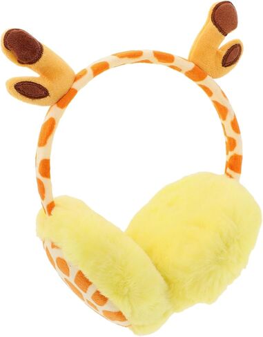 OSALADI Plush Winter Earmuffs Adjustable Cartoon Animal Ear Warmers Soft Thermal Protection for Boys and Cold Weather Outdoor Use in Kuwait