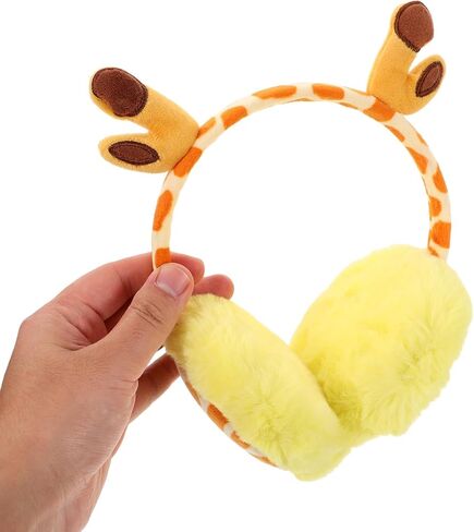 OSALADI Plush Winter Earmuffs Adjustable Cartoon Animal Ear Warmers Soft Thermal Protection for Boys and Cold Weather Outdoor Use in Kuwait