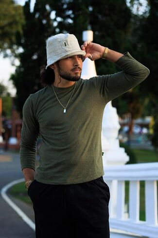 Natural Hemp Bucket Hat – Handmade Lightweight Sun Hat for Men & Women – Eco-Friendly, Breathable, Packable Hat for Travel, Beach, Hiking, and Outdoor Adventures - Natural in Kuwait