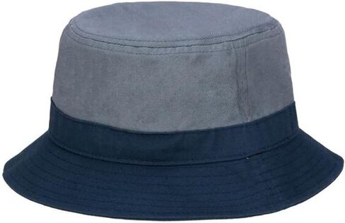 Fila Unisex Two Tone Cotton Twill Bucket Hat (Stone Gray/Navy) in Kuwait
