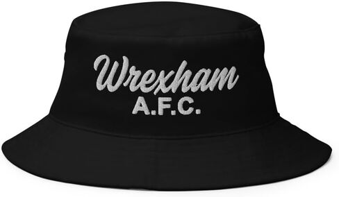 قبعة دلو Wrexham AFC - هدية لمحبي كرة القدم ويلز مطرزة من Wrexham in Kuwait