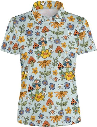 Women's Polo Shirt Quick Dry Golf Short Sleeve Shirts Moisture Wicking Polo Shirts Sports Tennis Shirt in Saudi Arabia