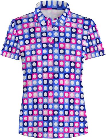 Women's Polo Shirt Quick Dry Golf Short Sleeve Shirts Moisture Wicking Polo Shirts Sports Tennis Shirt in Saudi Arabia