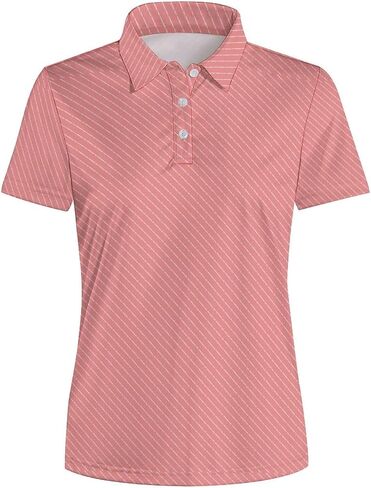 Women's Polo Shirt Quick Dry Golf Short Sleeve Shirts Moisture Wicking Polo Shirts Sports Tennis Shirt in Saudi Arabia