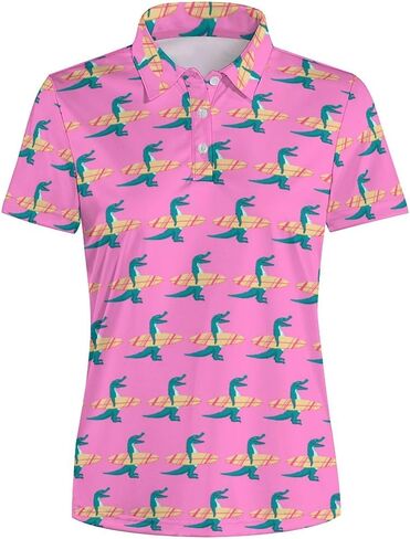Women's Polo Shirt Quick Dry Golf Short Sleeve Shirts Moisture Wicking Polo Shirts Sports Tennis Shirt in Saudi Arabia