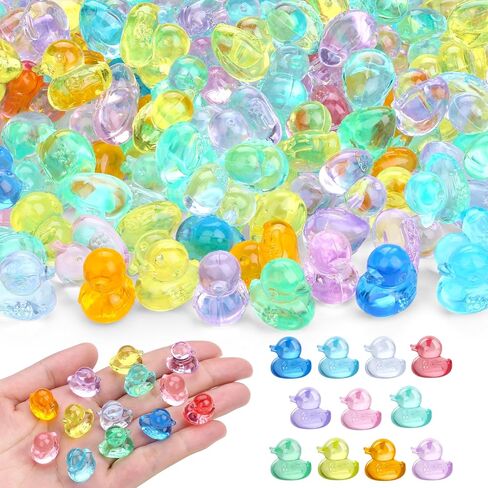 200PCS Mini Resin Small Ducks to Hide Miniature Tiny Little Plastic Ducks for Hiding Resin Duck Bulk Pack for Micro Garden Aquarium DIY Craft Office Desk Decor Vase Filler Gifts Party Favors in Kuwait