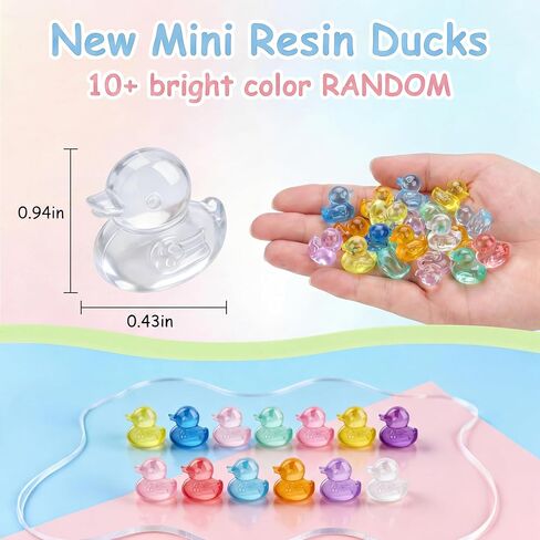 200PCS Mini Resin Small Ducks to Hide Miniature Tiny Little Plastic Ducks for Hiding Resin Duck Bulk Pack for Micro Garden Aquarium DIY Craft Office Desk Decor Vase Filler Gifts Party Favors in Kuwait