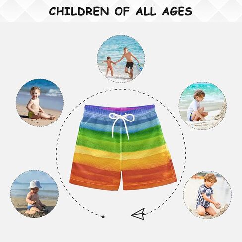 Aflyko Basic Boys' Board Shorts Toddler Teens Swim Trunk Girls Beach Swimwear Bathing Suit in Saudi Arabia