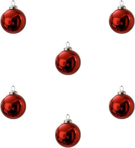 6 Pack 2.4 Inch(6cm) 304 Stainless Steel Gazing Ball,Hanging Ornaments for Christmas Tree, Wedding, Home, Party,Commercial Decor, Gold in Kuwait