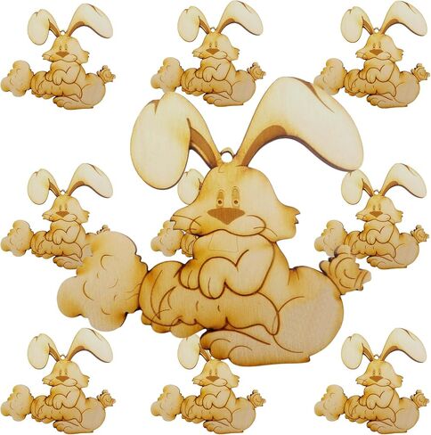 Personalized Easter Bunny Ornaments, Easter Tree Decorations and Ornaments, Handmade in The USA in Kuwait