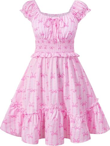 Girl Dresses Size 7-16 Girls Floral Summer Tiered Dress for Formal Graduation Vacation in Kuwait
