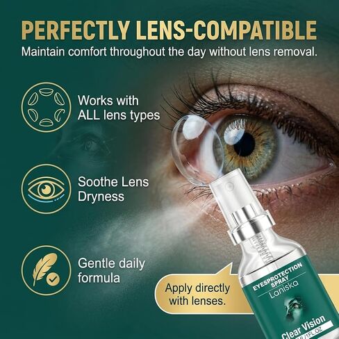 Lutein Eye Spray — Relieves Eye Fatigue, Hydrates & Moisturizes- 2 Bottles, 30ml Each in Kuwait