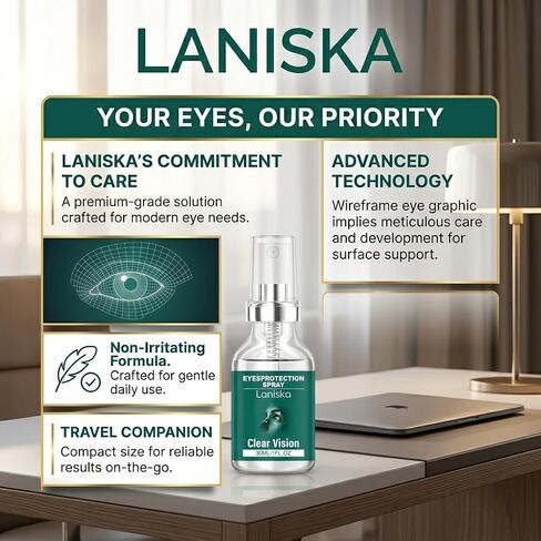 Lutein Eye Spray — Relieves Eye Fatigue, Hydrates & Moisturizes- 2 Bottles, 30ml Each in Kuwait