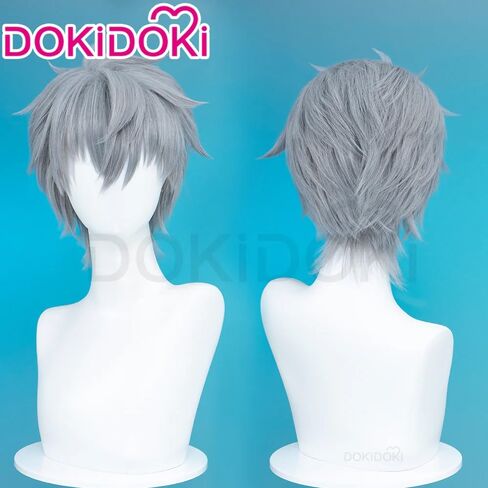 KIRA KIRA Tilll Cosplay Wig 32cm/12.6’’ Anime Alienn Stagee Tilll Cosplay Wig Short Straight Grey Hair for Halloween (30cm) in Kuwait