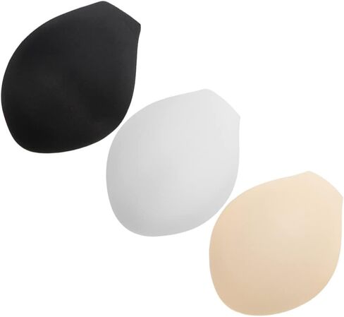 VALICLUD Men Underwear Sponge Pad Cushion for Swim Briefs and Sports Underwear 3-Pack Soft Lightweight Enhancing Pads 5.70X4.52X0.27In Assorted Color in Kuwait