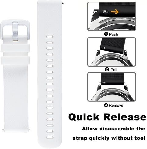 Quick Release Easy Change Replacement Soft Silicone Rubber Watch Band Strap for Men Women Fashion Watches in Kuwait
