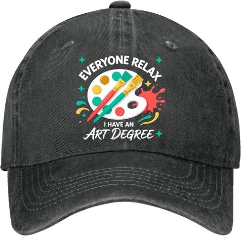 Everyone Relax， I Have an Art Degree Hats for Womens Classic Washed Distressed in Kuwait