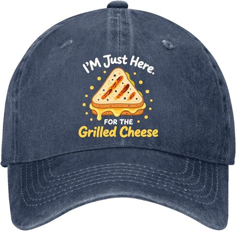 I'm Just Here for The Grilled Cheese Hats for Men Fashion Washed Distressed in Kuwait
