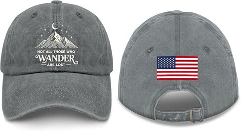 Not All Those Who Wanders are Lost Hat for Womens Soft Washed Distressed in Kuwait