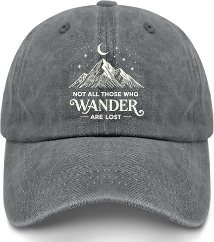 Not All Those Who Wanders are Lost Hat for Womens Soft Washed Distressed in Kuwait