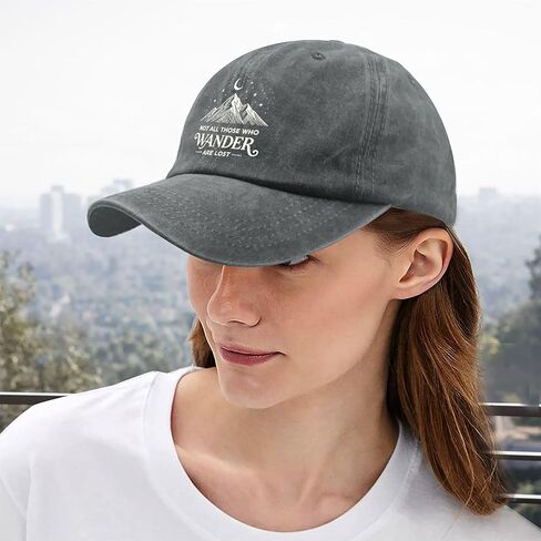 Not All Those Who Wanders are Lost Hat for Womens Soft Washed Distressed in Kuwait