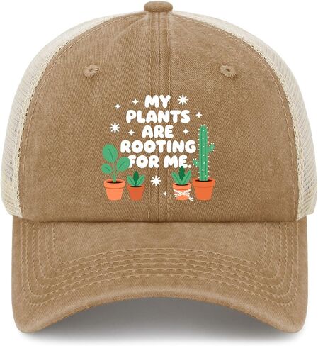 My Plants are Rooting for Me. Hat for Men Soft Washed Distressed Baseball Caps in Kuwait