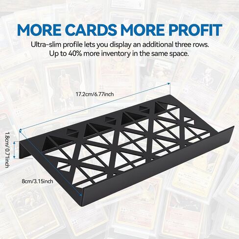 MARINOVA 24 Modular Display Case Card Riser Stands： Perfect for Zion Case-Cardshow Vendor Showcase Stands for Graded Trading Cards and Singles in Saudi Arabia