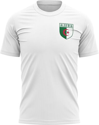 Algeria Shirts for Men, Algeria Flag Badge Retro T-Shirt, Football Country Africa 2022 Supporters Gifts for Hi in Saudi Arabia