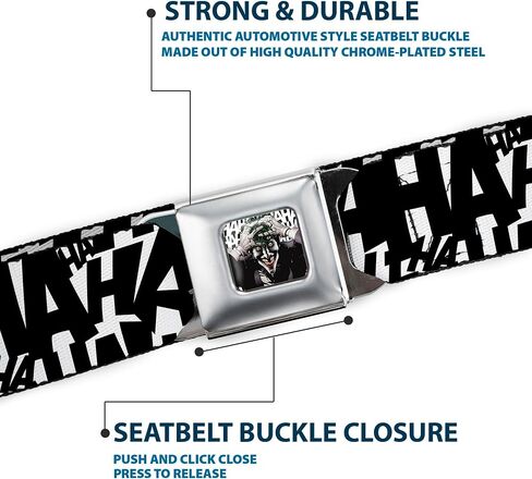 Buckle-Down unisex adult Buckle-down Seatbelt Joker Xl Belt, Joker, 1.5 Wide - Fits Pant Size 32-52 US in Kuwait
