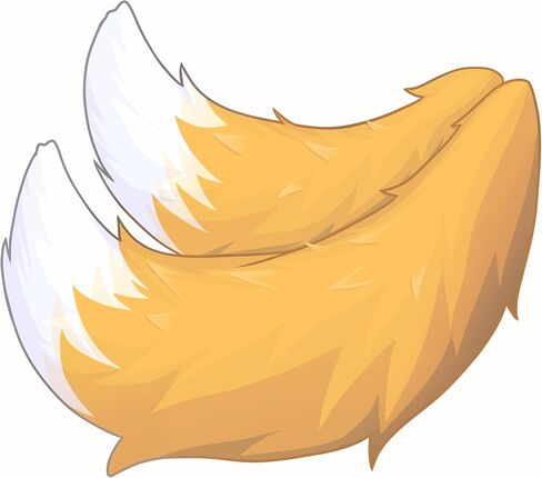 Mao Mao's Ideal City Hedgehog Sonic's Double Tail Miles Prower Hand Made anime Tie Waist with Wire to Shape Anti gravity Fox Tail in Saudi Arabia