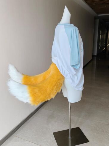 Mao Mao's Ideal City Hedgehog Sonic's Double Tail Miles Prower Hand Made anime Tie Waist with Wire to Shape Anti gravity Fox Tail in Saudi Arabia