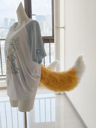 Mao Mao's Ideal City Hedgehog Sonic's Double Tail Miles Prower Hand Made anime Tie Waist with Wire to Shape Anti gravity Fox Tail in Saudi Arabia