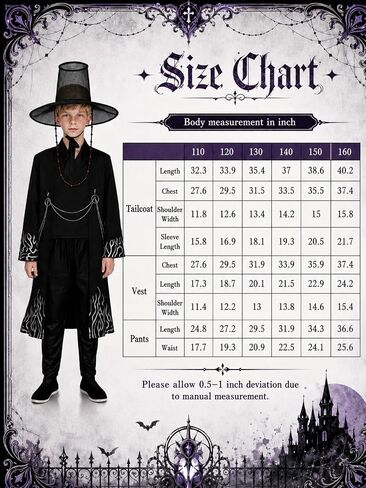 9Pcs Cosplay Costume Set Boys Black Anime Costumes with Hat for Halloween Party Stage Performance Outfits in Saudi Arabia