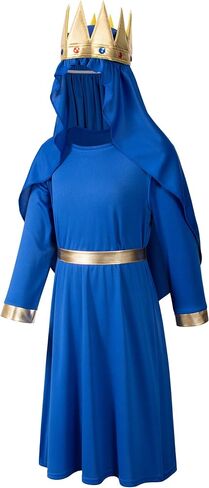 Kids Three Kings Robe Biblical Nativity 3 Wise Men Halloween Costume Cosplay King Outfit Accessories Set in Saudi Arabia