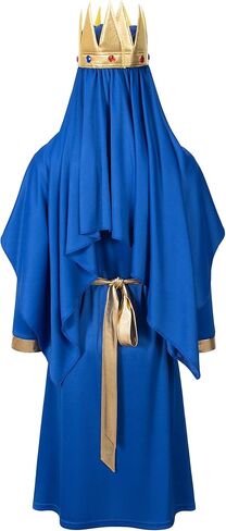 Kids Three Kings Robe Biblical Nativity 3 Wise Men Halloween Costume Cosplay King Outfit Accessories Set in Saudi Arabia