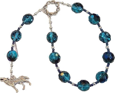Skadhi (Skadi) Pocket Prayer Beads with Wolf: Norse Goddess of Winter, the Wilderness, Mountains, Skiing and Archery in Saudi Arabia