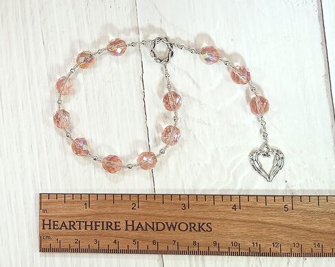 Freyja (Freya) Pocket Prayer Beads with Heart: Norse Goddess of Love, War, Passion, and Magic in Saudi Arabia