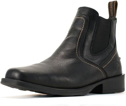 SUREWAY Mens Western Chelsea Cowboy Boots for Men Square Toe,Slip-On Work/Casual/Dress Boots Shoes for Men in Kuwait