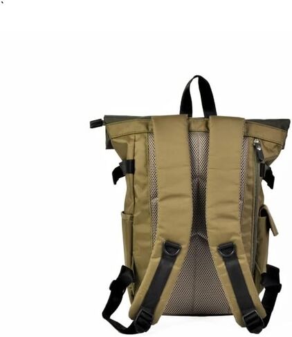 Harvest Label 2-Tone Rolltop Backpack - Desert Olive Casual Sports Everyday Outdoor Dypack in Saudi Arabia