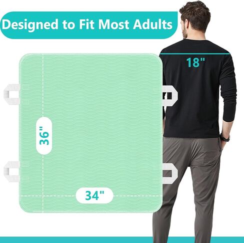 Reusable Positioning Bed Pads for Elderly Adults with 4 Handles 2 Pack 34"x36" -Absorbent Draw Sheet with Handles,Washable Waterproof Incontinence Under Pads for Transferring Moving,Pulling in Kuwait