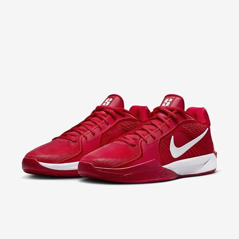 Sabrina 2 Basketball Shoes (HF3234-600, University Red/Gym Red/Bright Crimson/White) Size 5 in Kuwait