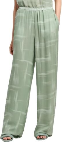 Armani Exchange Women's Chiffon Lightweight Patterned Trouser in Kuwait