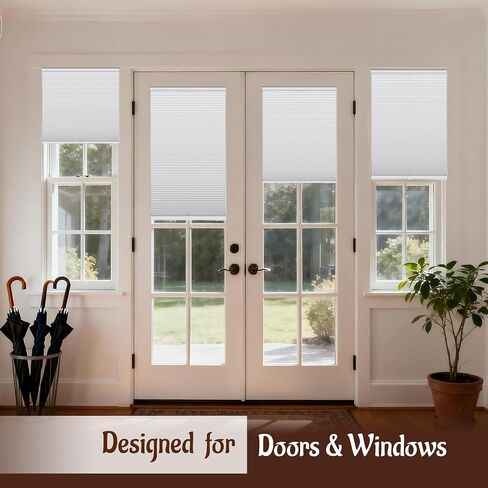 Custom Color-Matched 1.5" Cordless Cellular Shades for Indoor Windows & Doors, Privacy Cordless Cellular Shades for Indoor Windows, Insulated Honeycomb Blinds, Noise Reduced Honeycomb Blinds in Saudi Arabia