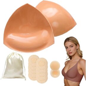 Double Sided Sticky Bra Inserts, Invisible Adhesive Bra Pads, Seamless Push Up Breast Enhancers for Bras, Bikini in Saudi Arabia