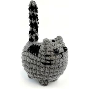 Mini Handmade Crochet Animal, Cute Knitted Cat for Cat Lovers, Family & Friends – Adorable Home, Desk, Office, Shelf or Car Decor, Ideal Gift for Birthdays, Housewarming (1 Piece) in Saudi Arabia