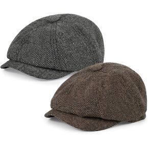 Newsboy Cap for Men Cotton 8 Panel Men's Flat Cap in Kuwait