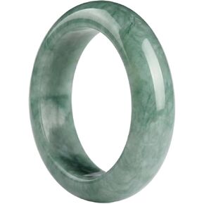 Natural Grade A Jadeite Ring - Genuine Untreated Hand Carved Jade Band Rings for Men & Women - Chinese Style Original Design Jewelry with Gift Box in Saudi Arabia