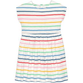 Primary Kids Backyard Dress in Rainbow Stripe in Kuwait
